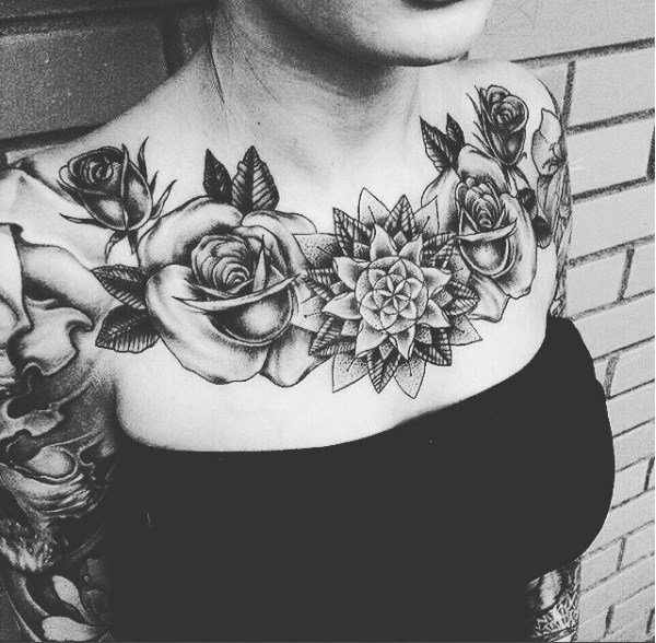 стиль тату блэкворк