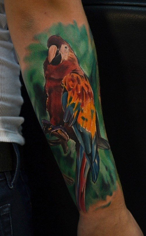 тату до локтя