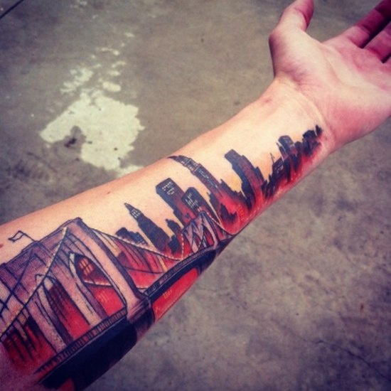 предплечье тату