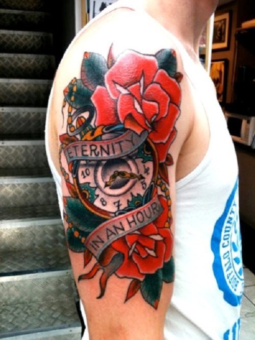 олд скул на плече