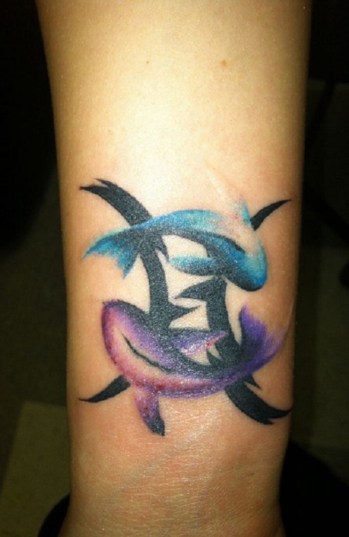 знак зодиака на руке рыбы